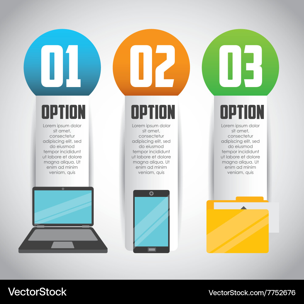 Hosting infographic design Royalty Free Vector Image