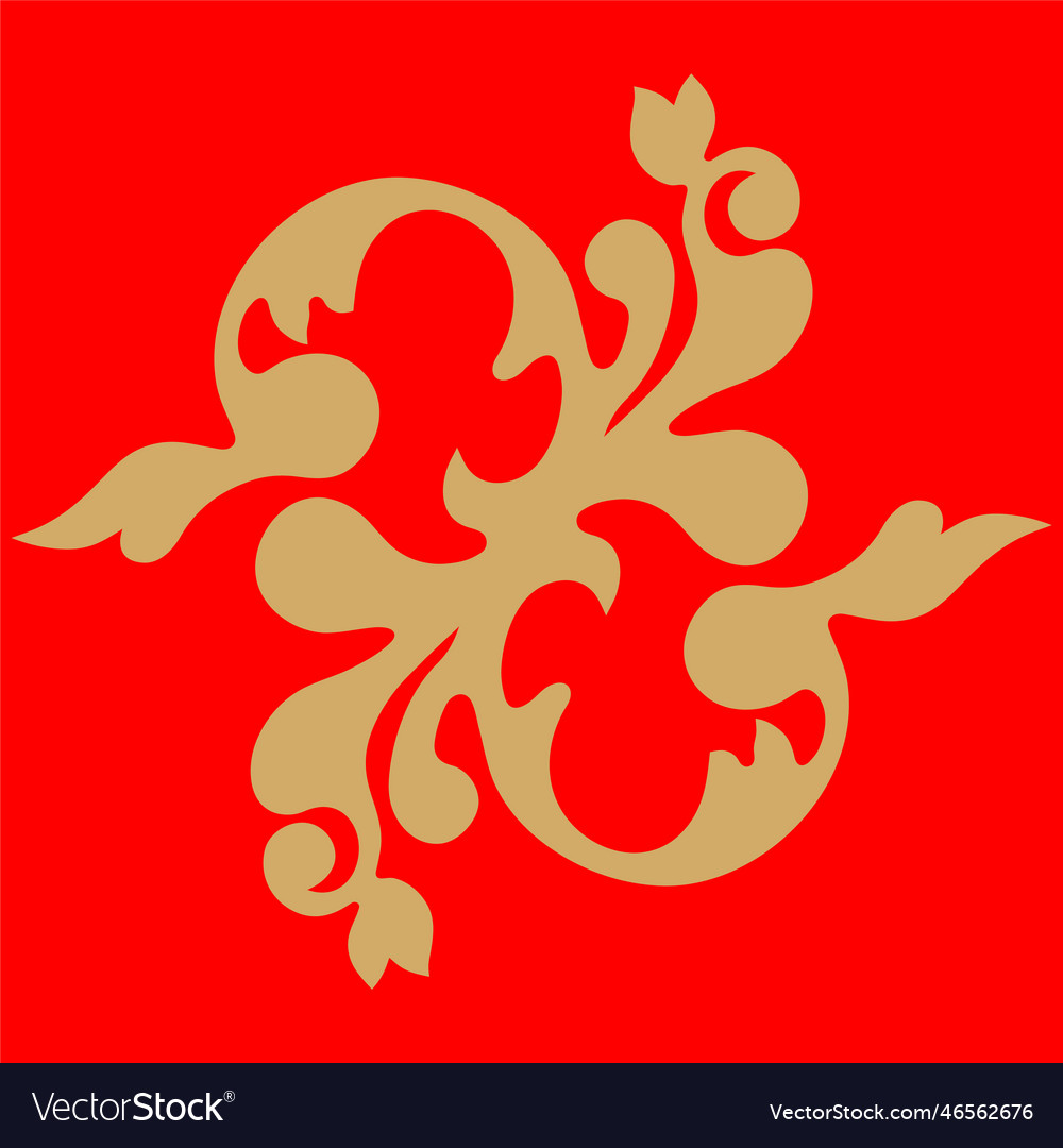 Red and gold Royalty Free Vector Image VectorStock