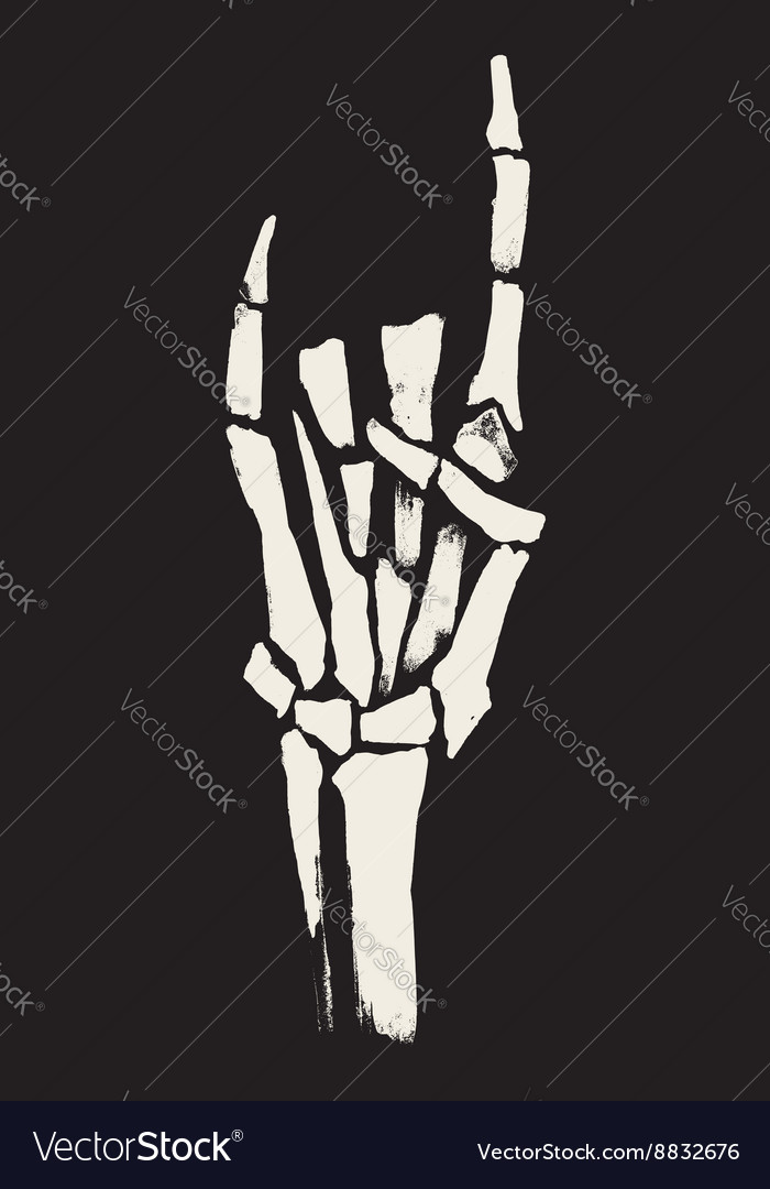 Skeleton hands Royalty Free Vector Image - VectorStock