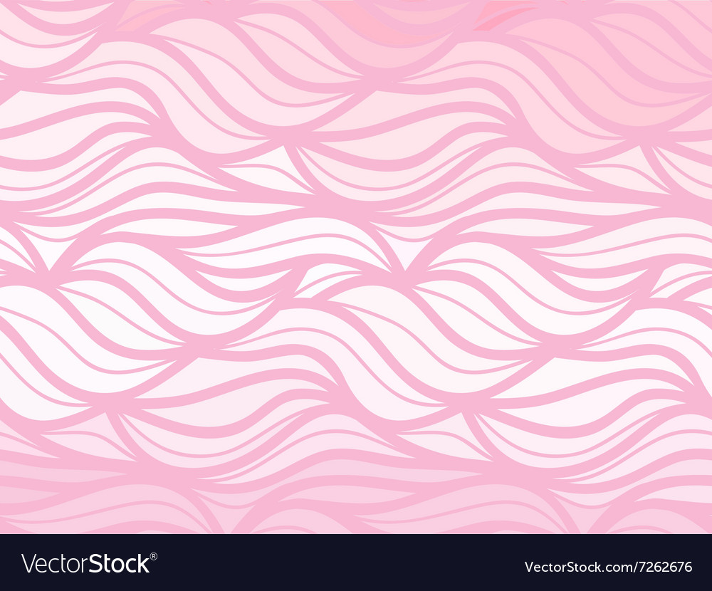 Wave background of doodle hand drawn lines Vector Image