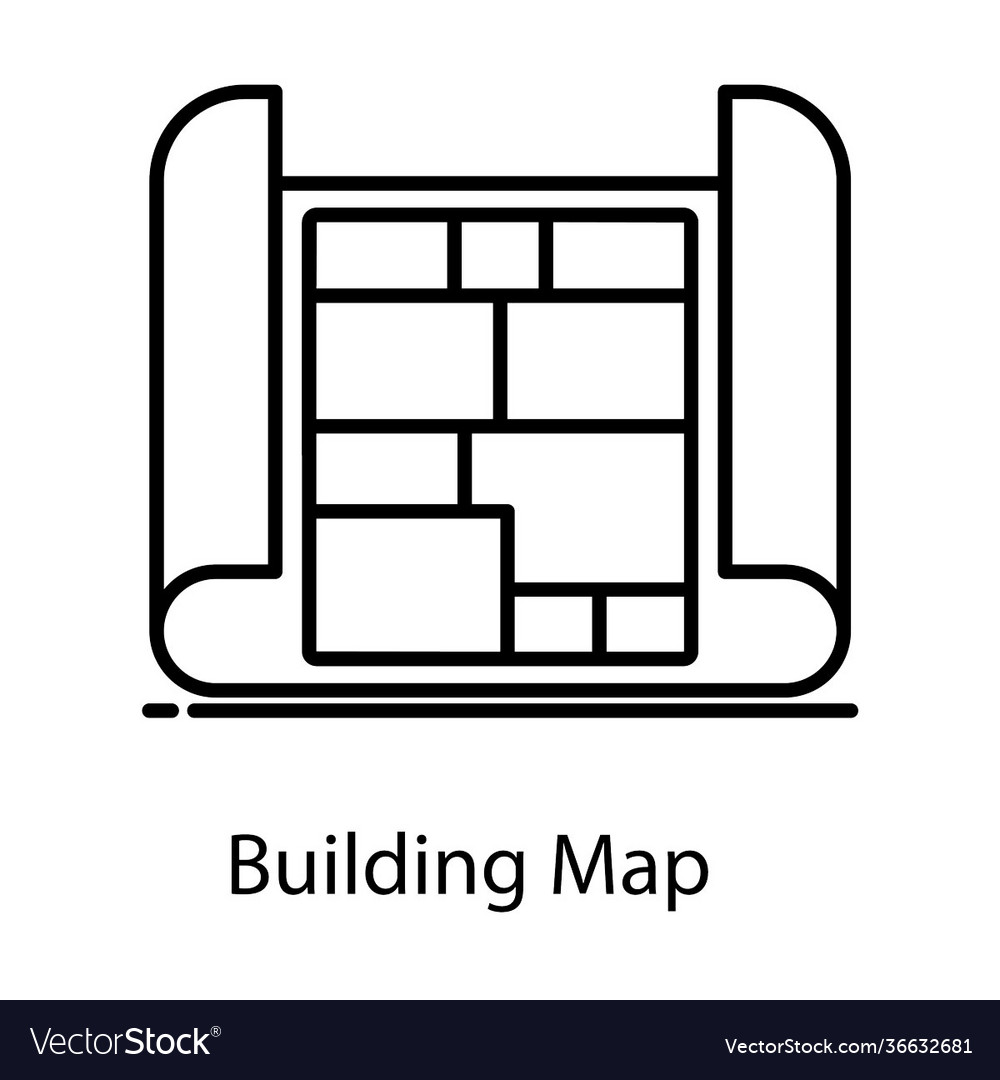 Building map Royalty Free Vector Image - VectorStock