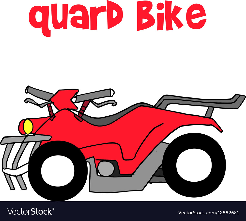 Quard bike of art Royalty Free Vector Image - VectorStock Quard bike of art Royalty Free Vector Image - VectorStock