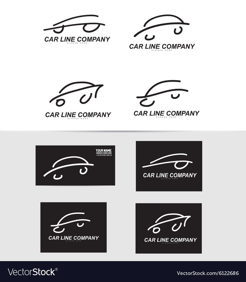 Car shape logo icon