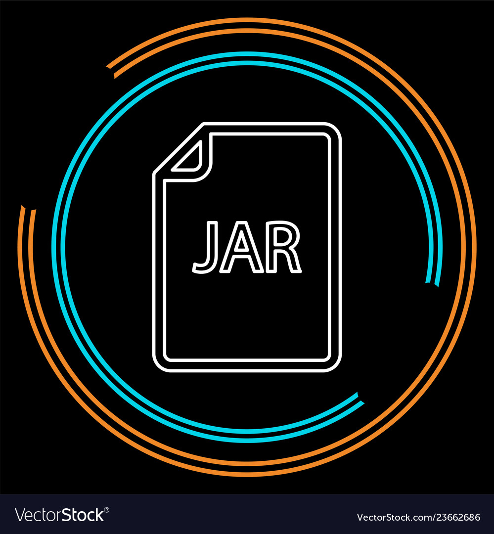 Download jar document icon - file format Vector Image
