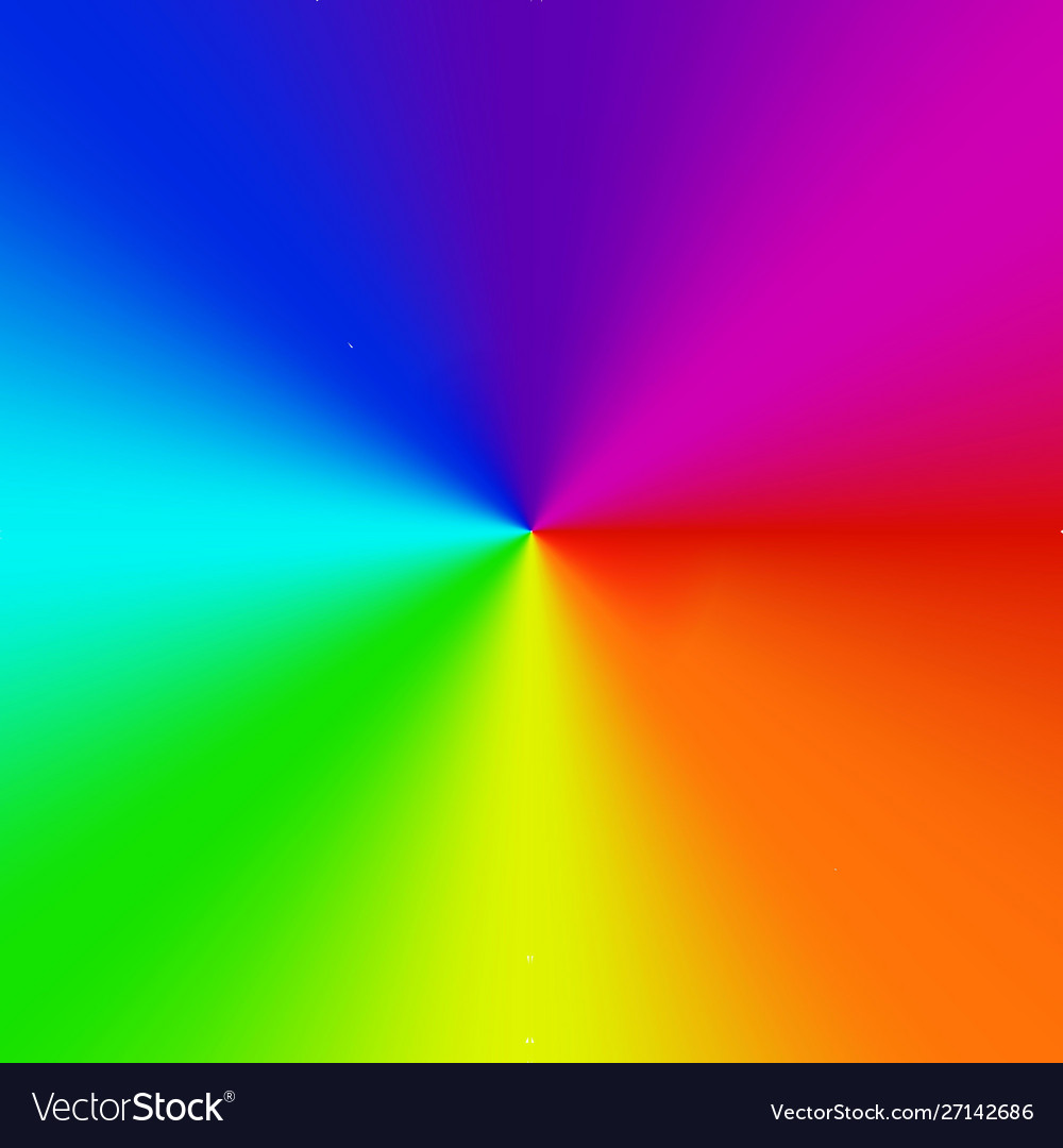 Radial gradient rainbow background Royalty Free Vector Image