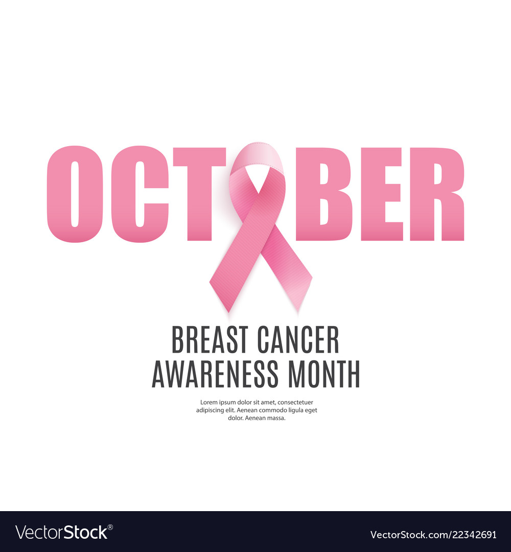 Breast cancer awareness month pink ribbon