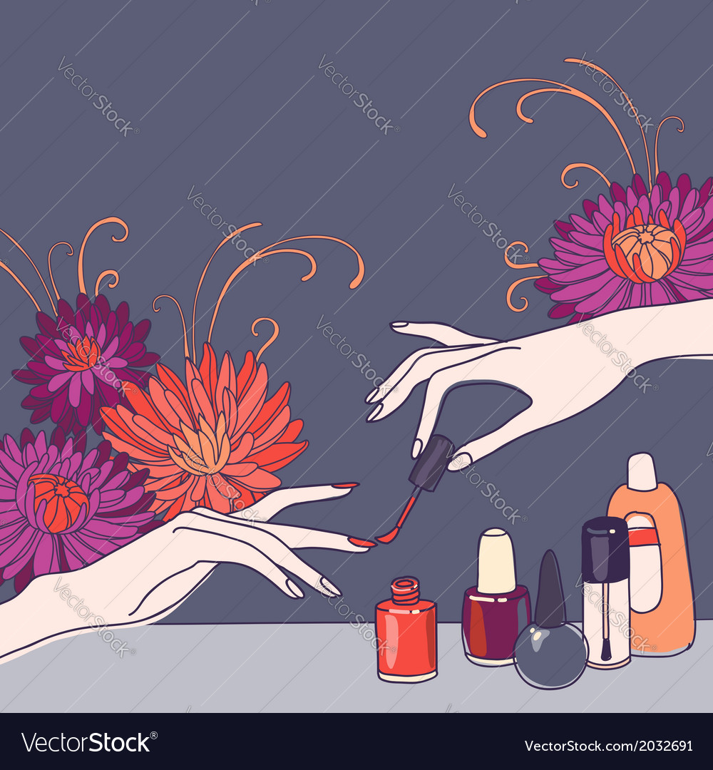 Download Nail salon Royalty Free Vector Image - VectorStock