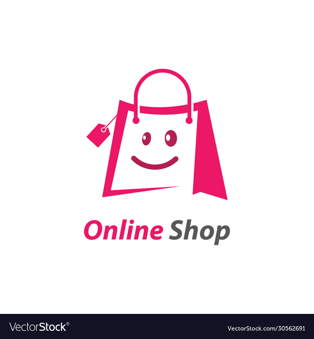 Slang Zuidelijk enz Online shop logo template icon Royalty Free Vector Image