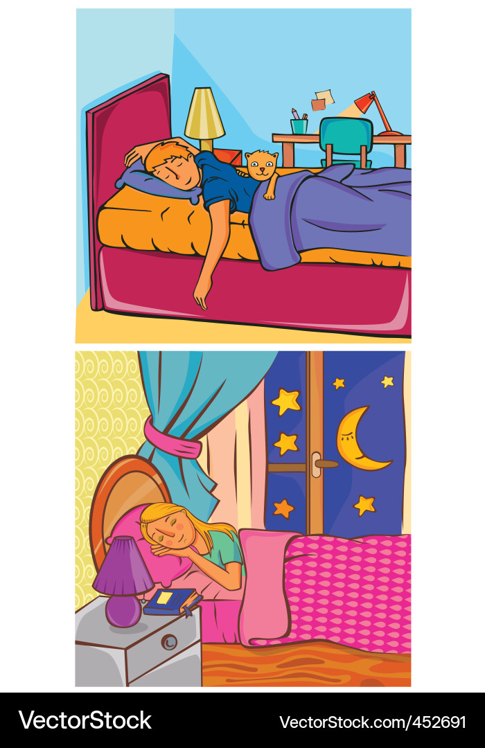 Sleeping Royalty Free Vector Image - VectorStock