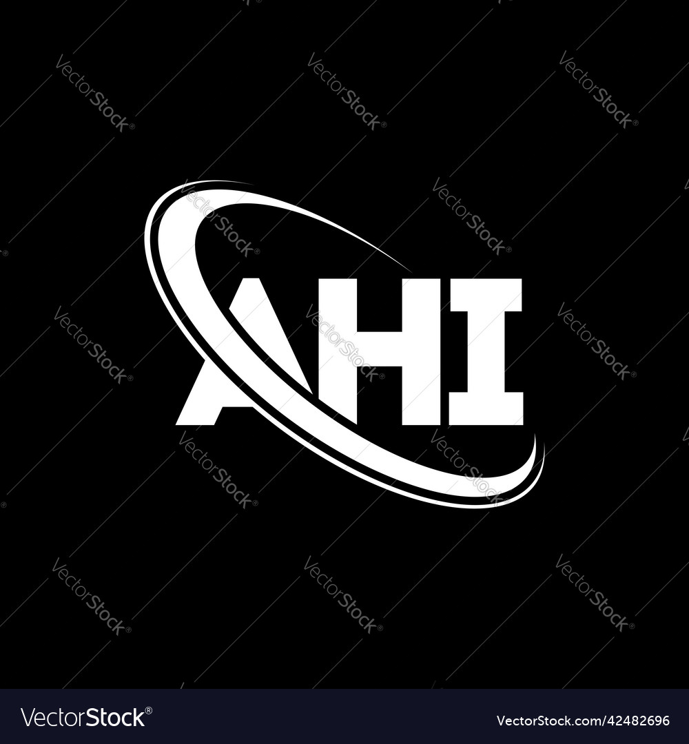 Ahi logo letter design Royalty Free Vector Image