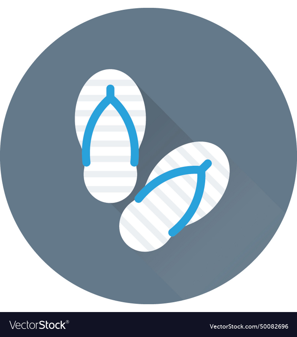 Flip flop icon Royalty Free Vector Image - VectorStock