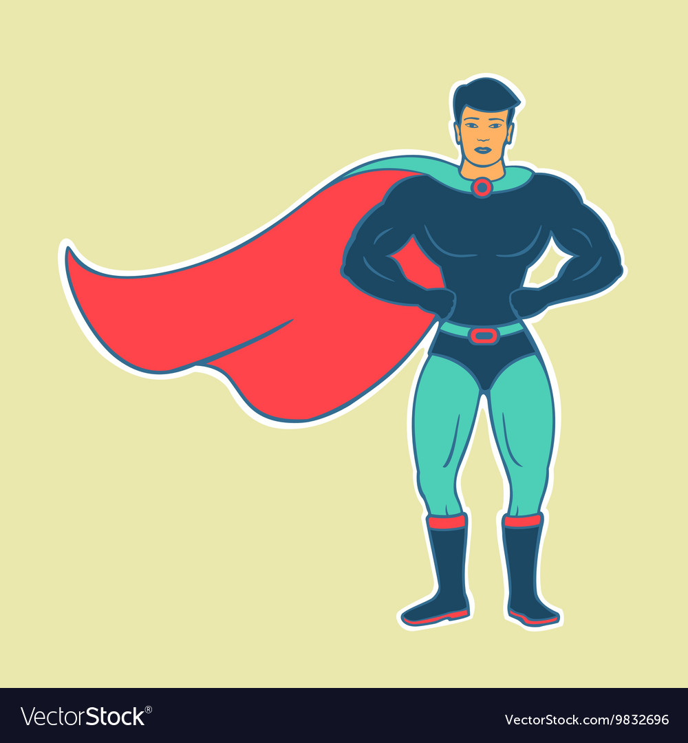 Hero man Royalty Free Vector Image - VectorStock