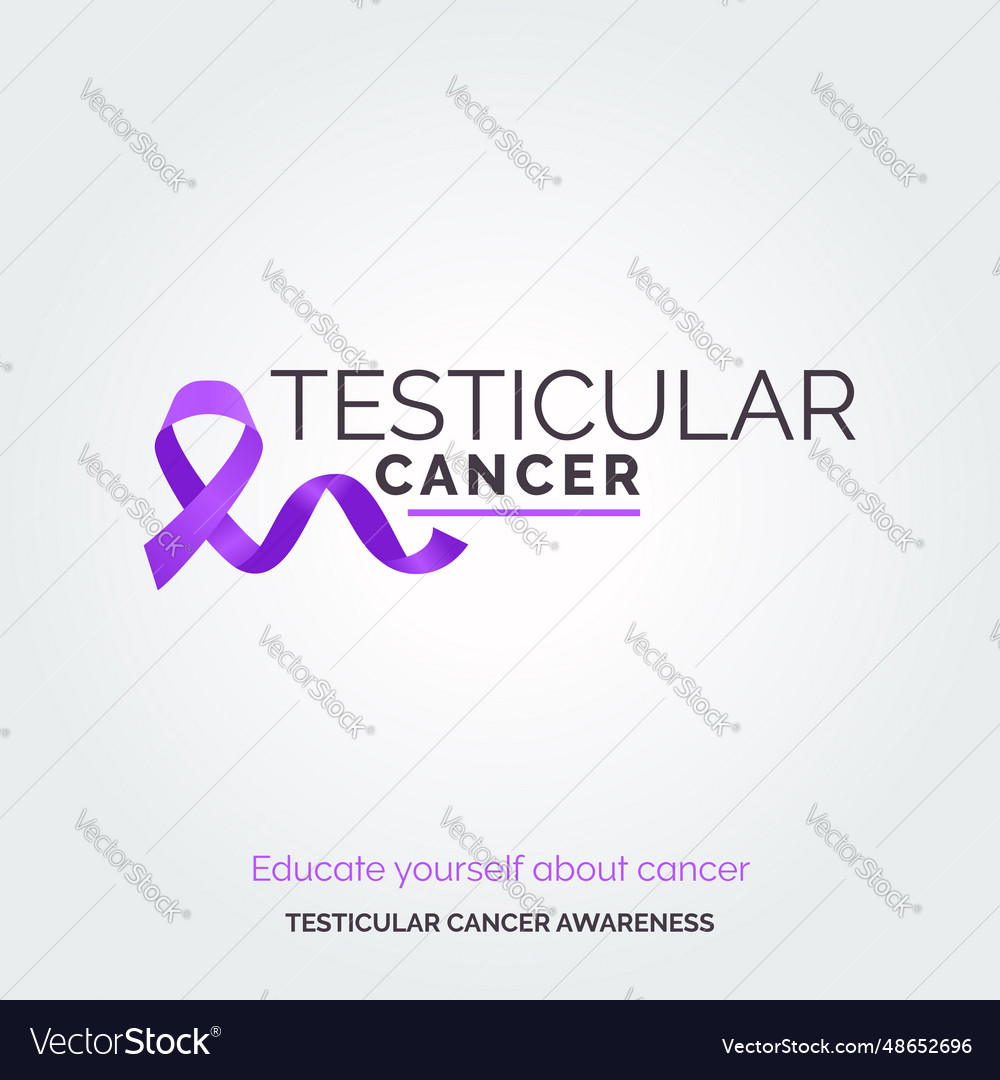 Strength in unity testicular cancer awareness Vector Image