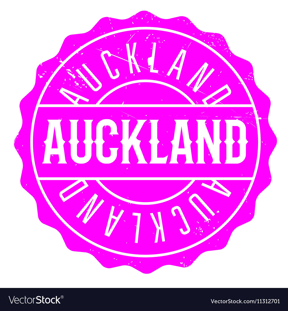 Auckland rubber stamp Royalty Free Vector Image