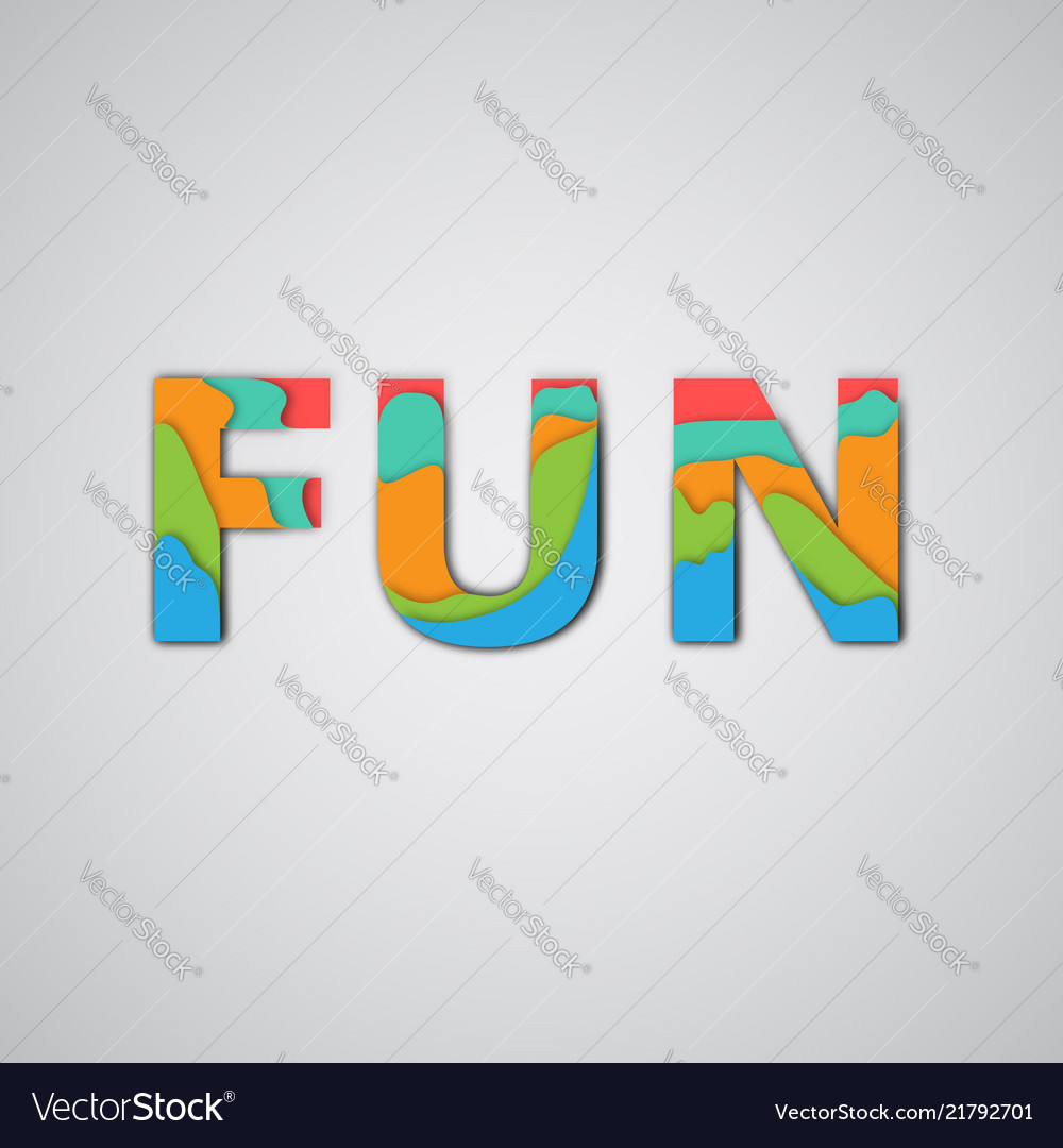 Colorful word Royalty Free Vector Image - VectorStock