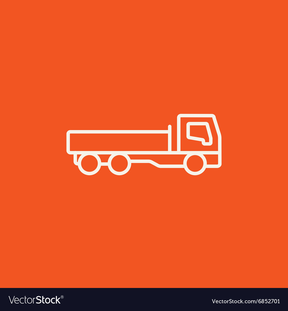 Dump LKW Linie Symbol