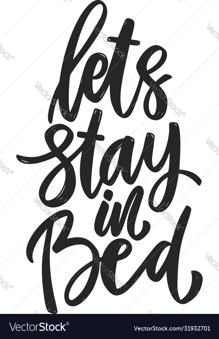 Signs Wall Hangings Let's Stay In Bed