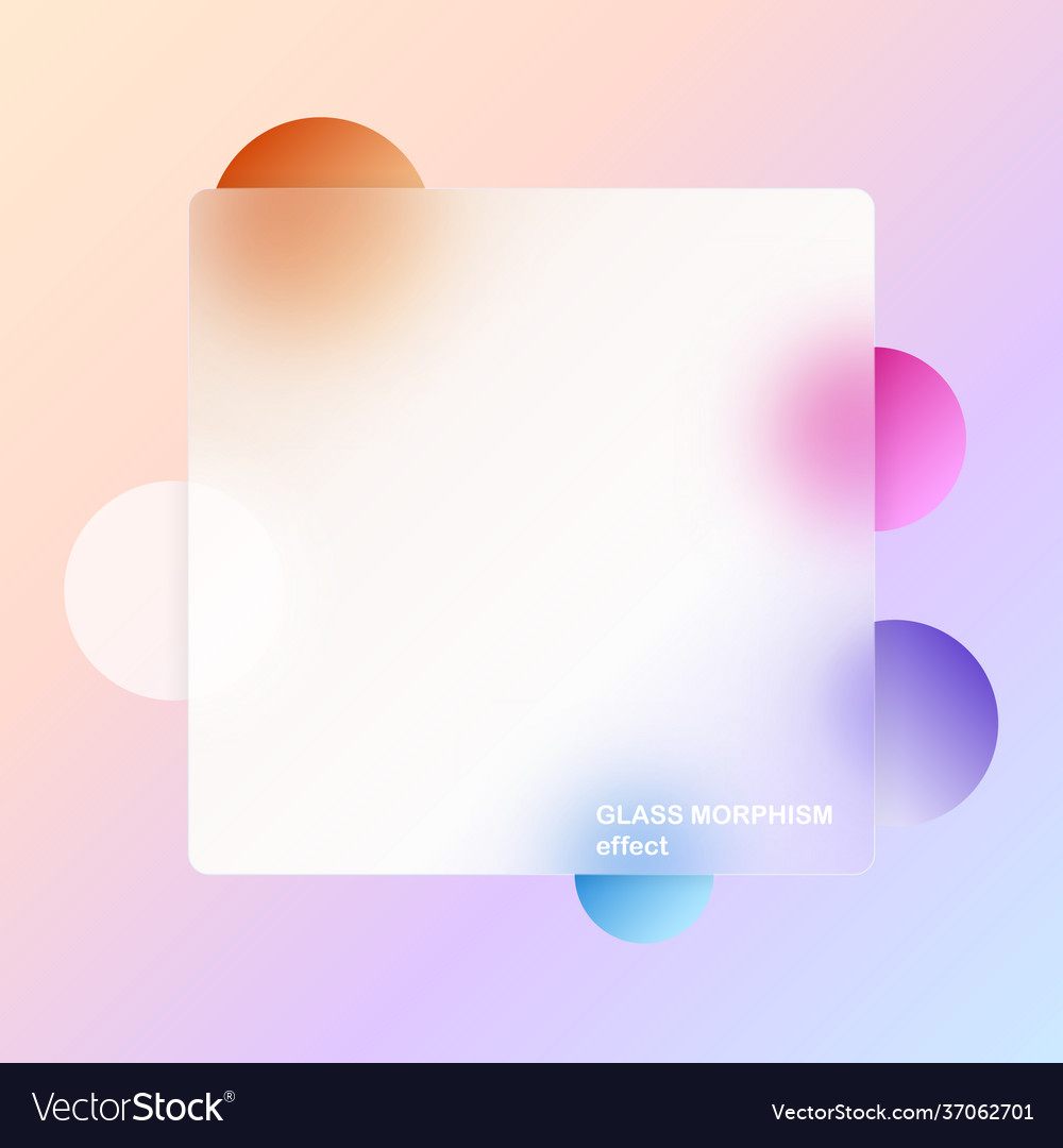 Modern background with glass morphism Royalty Free Vector