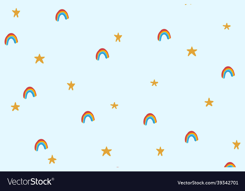 Free Vector  Rainbow background desktop wallpaper, cute vector