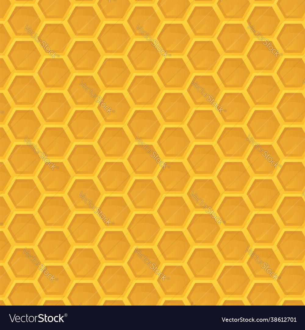 Seamless pattern with honeycomb Royalty Free Vector Image