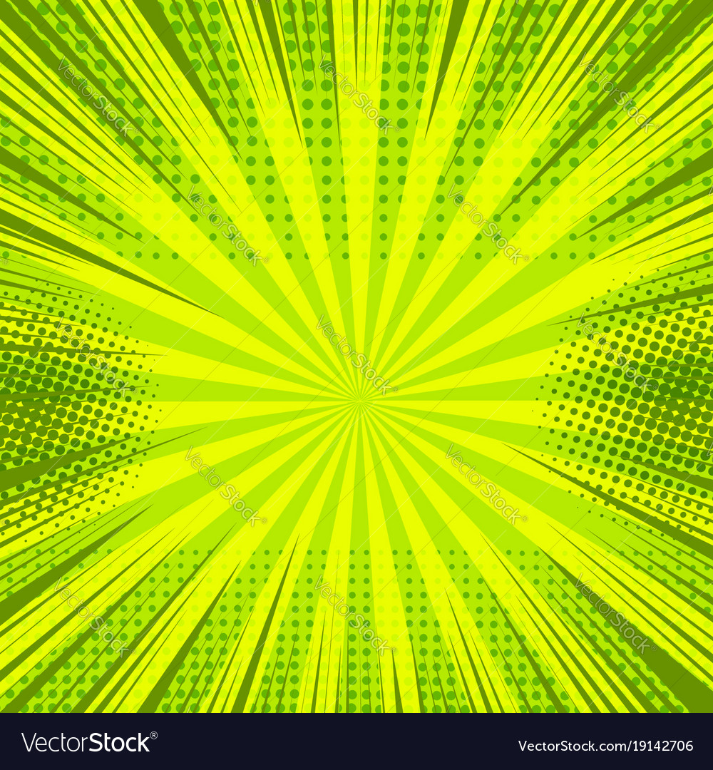 Comic book page green elegant template Royalty Free Vector