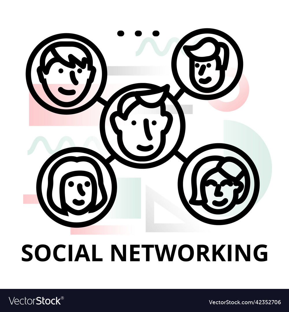 Concept of social networking on abstract