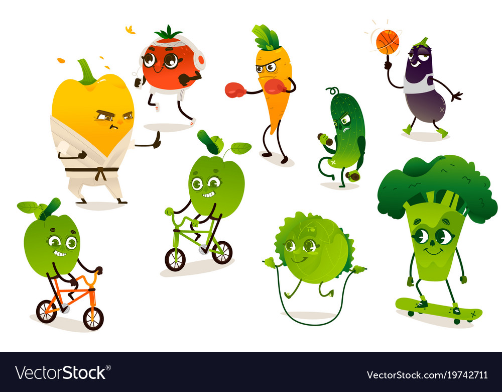 мультяшные овощи. фрукты занимаются спортом. здоровое стройное тело. фрукты и овощи занимаются спортом. фрукты занимаются спортом.