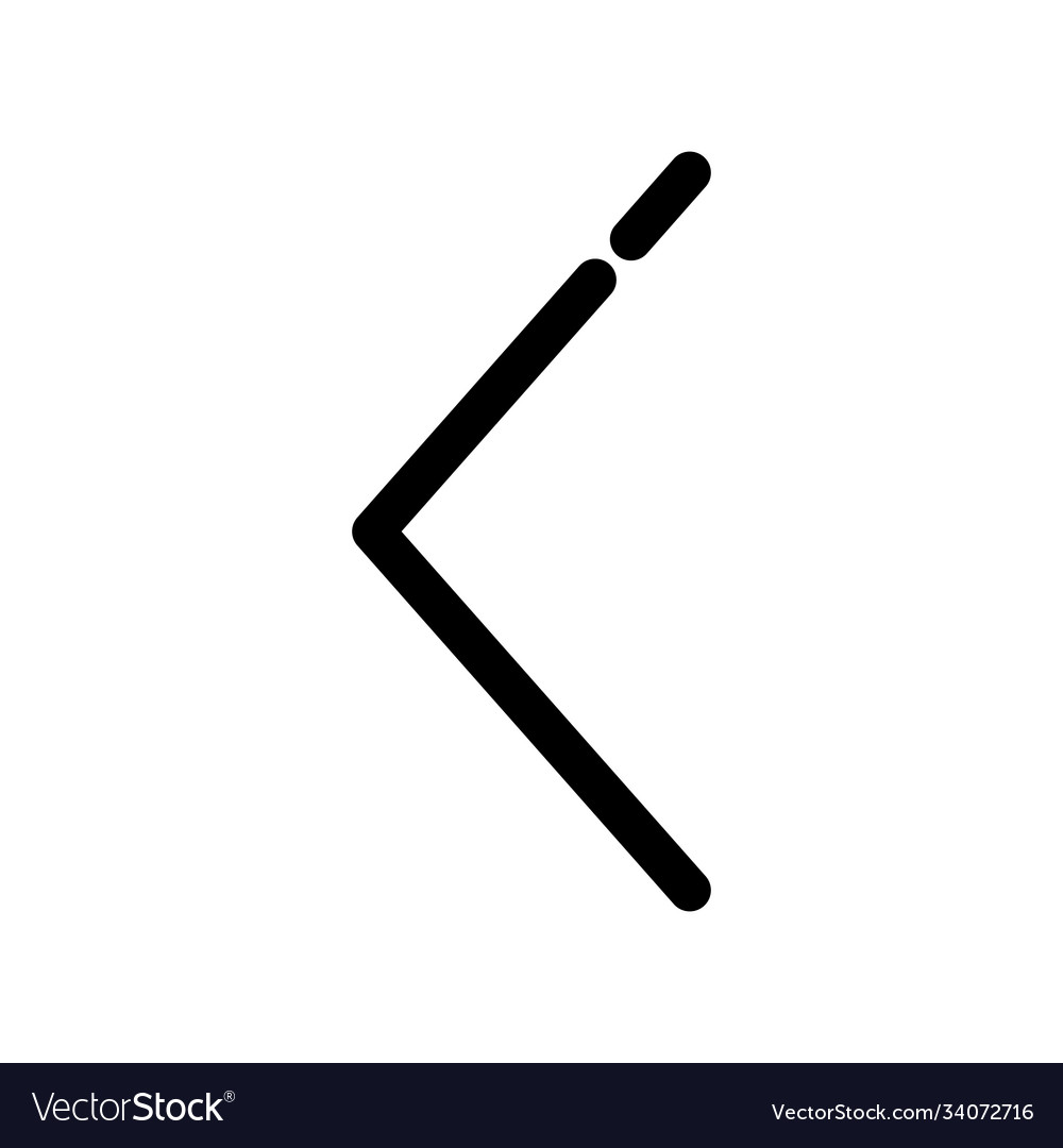 Arrow left outline icon