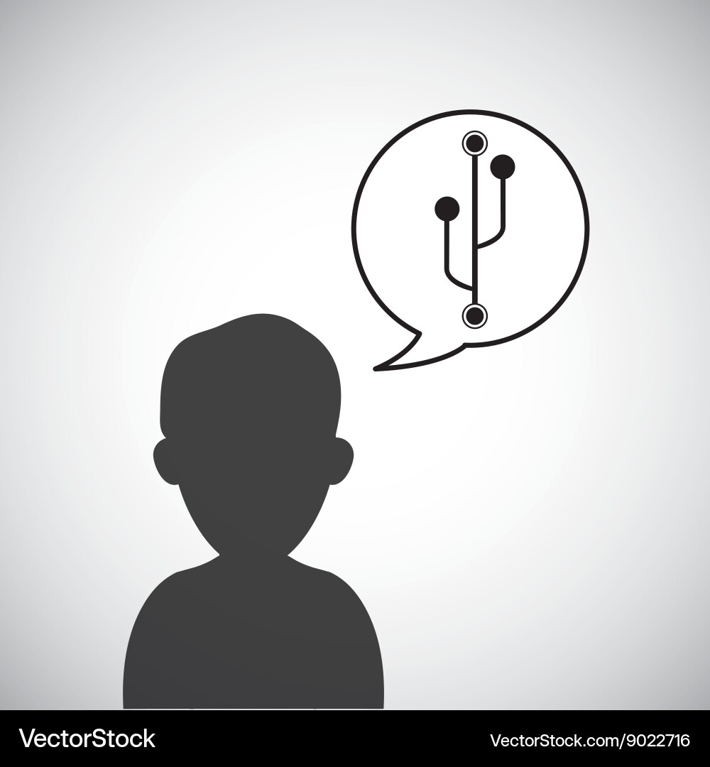 Communication design internet concept isolated Vector Image