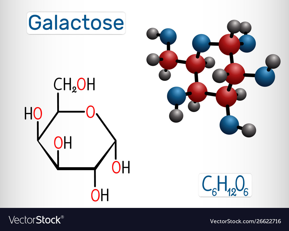 Galactose Molecular Structure 1741