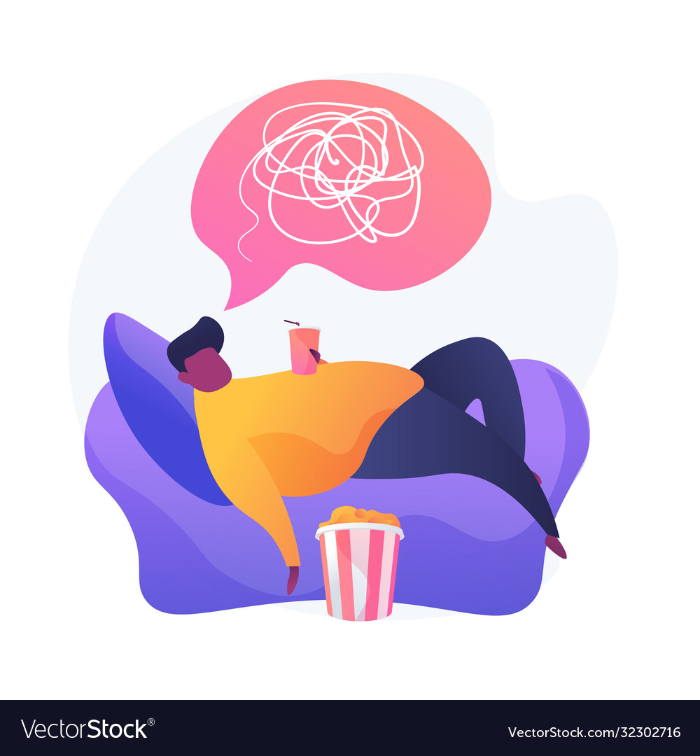 physical-inactivity-concept-metaphor-royalty-free-vector