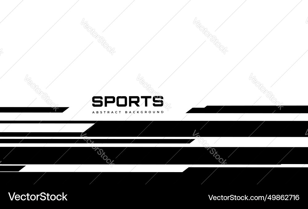White modern sports background design with Vector Image