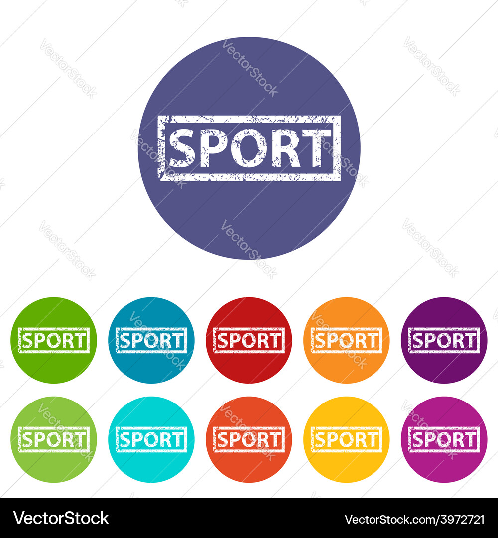 Sport flat icon Royalty Free Vector Image - VectorStock