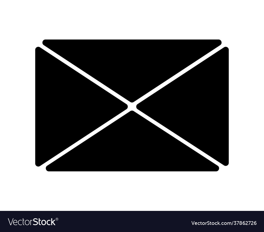 Envelope mail silhouette