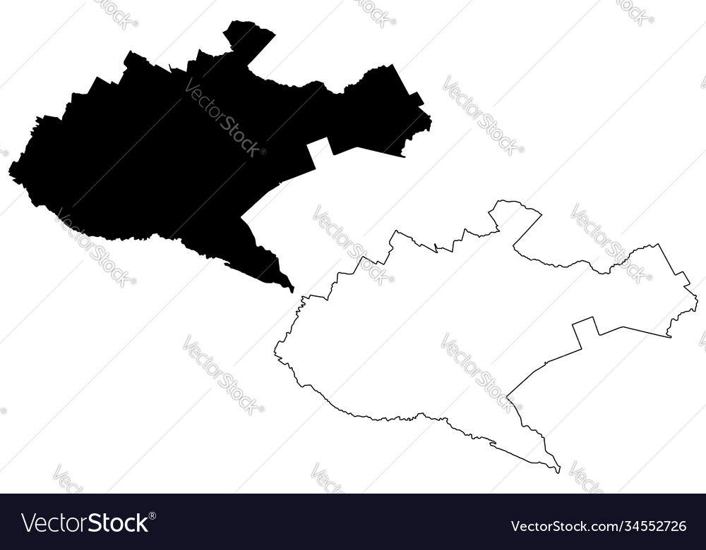 Map Of Nairobi County Nairobi County And City Republic Kenya Map Vector Image