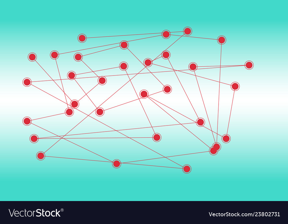 Connection and communication lines circles