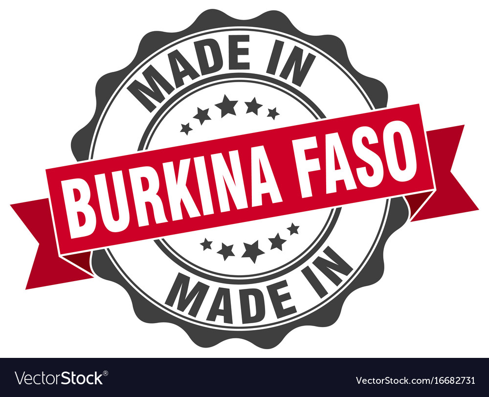 Made in burkina faso round seal