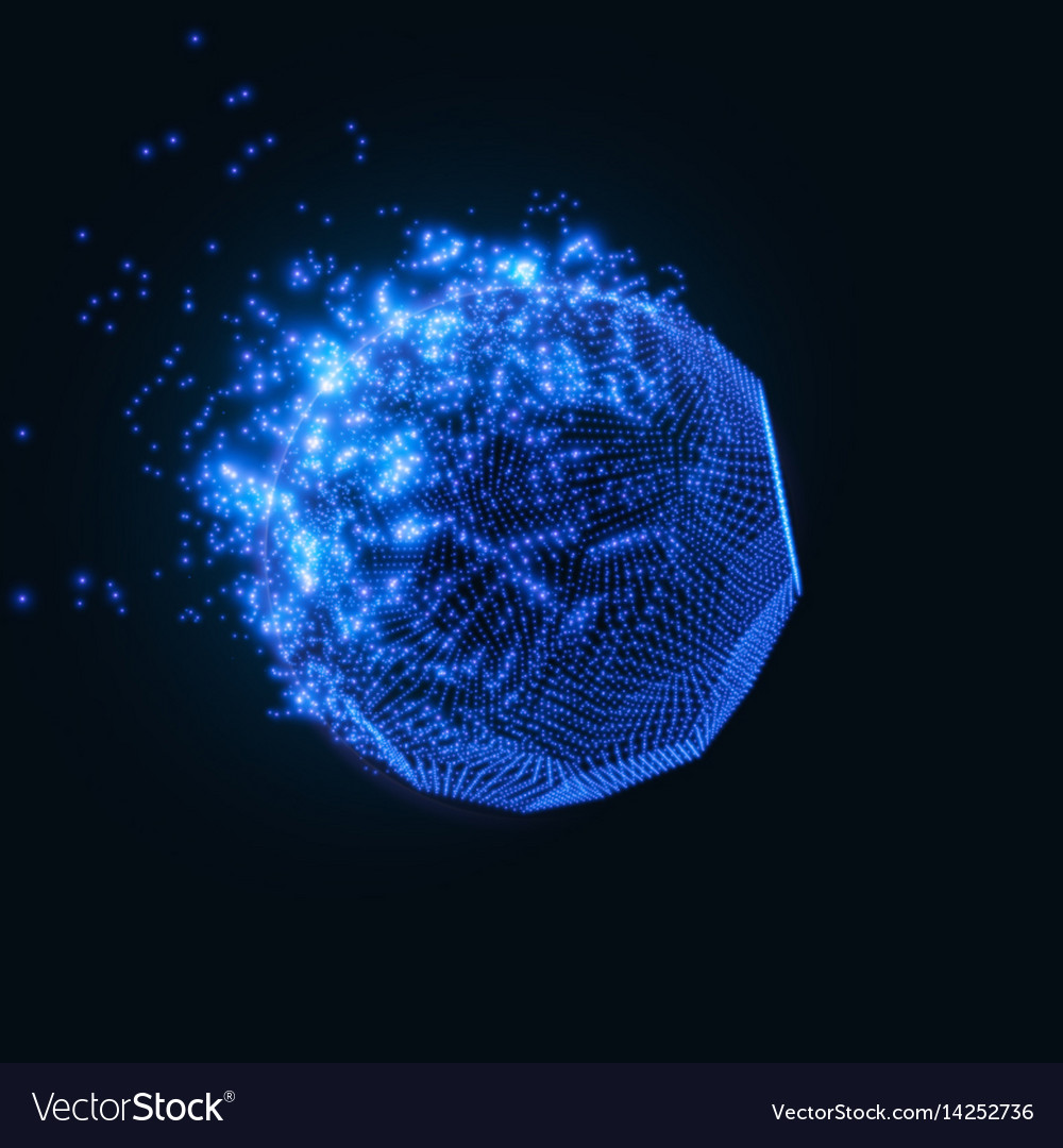 Abstract blue mesh background Royalty Free Vector Image