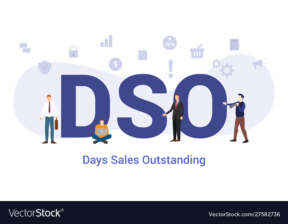 dso-days-sales-outstanding-concept-with-big-word-vector-image