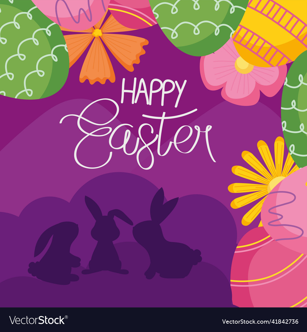 Happy easter design Royalty Free Vector Image - VectorStock