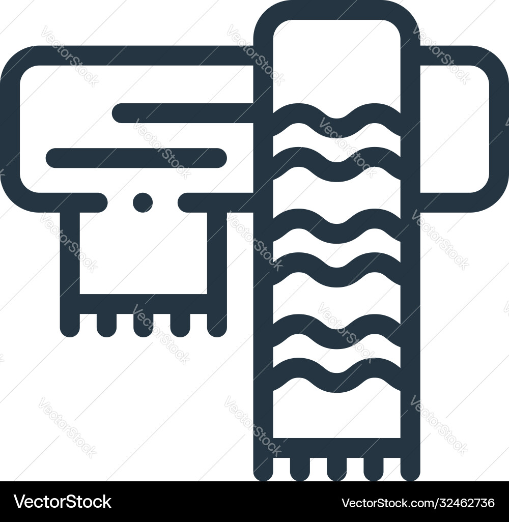 Scarf icon editable stroke linear Royalty Free Vector Image