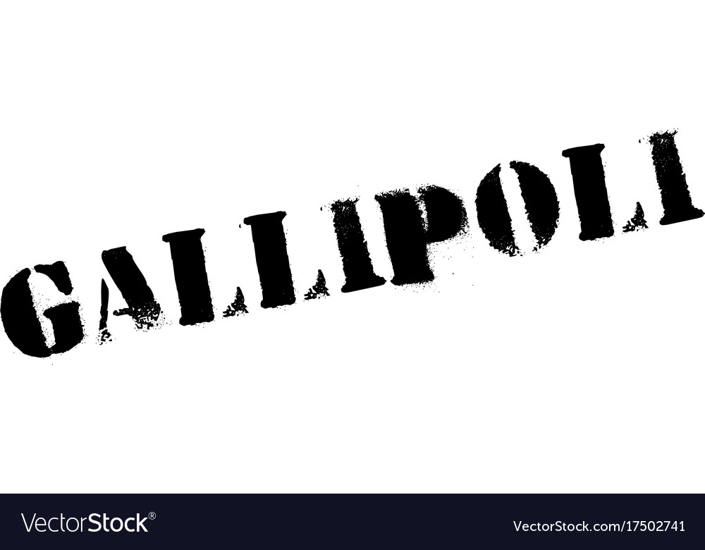 Gallipoli Gummistempel