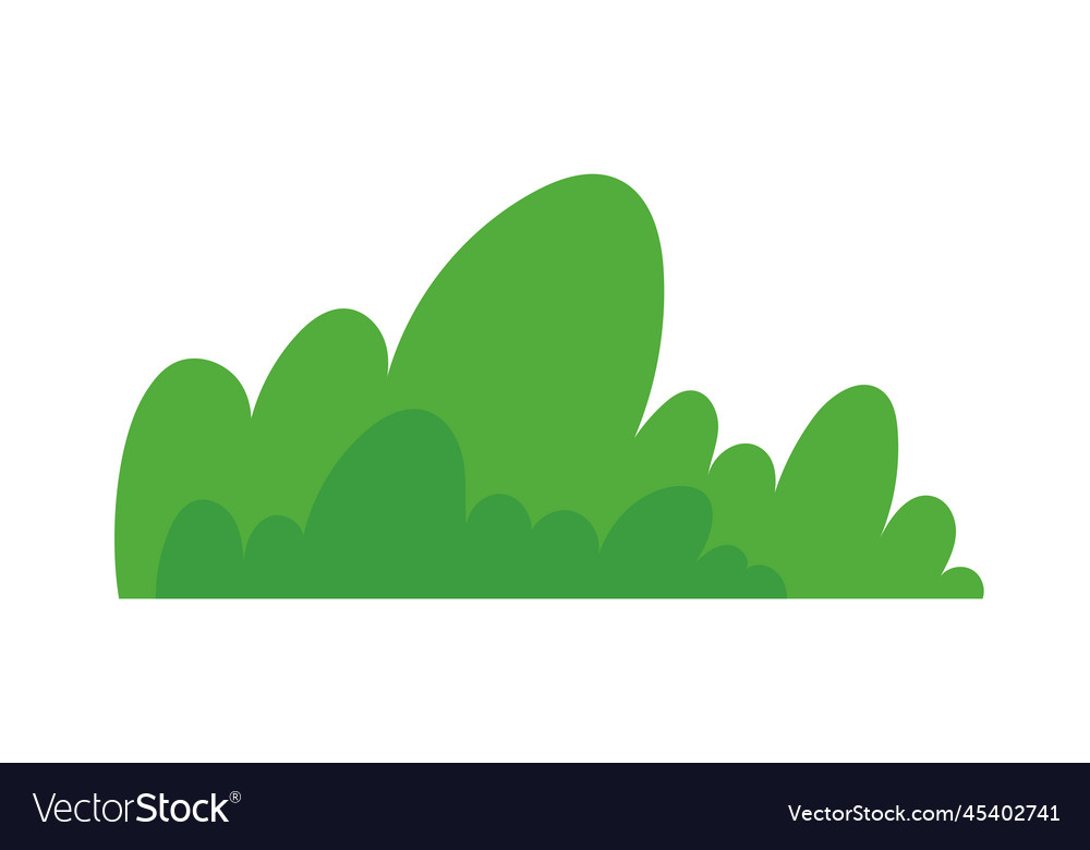 Natural green grass bushes decorate environmental Vector Image