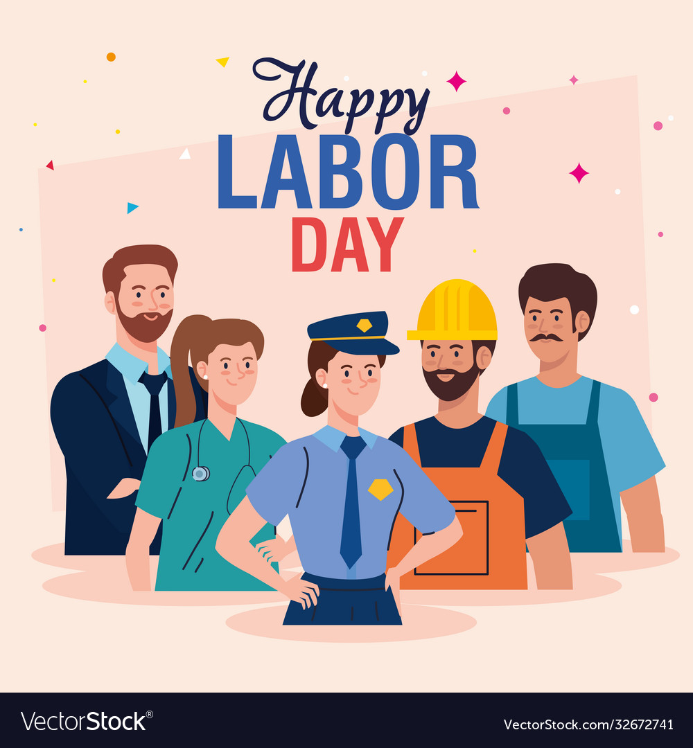 Women and men workers design Royalty Free Vector Image