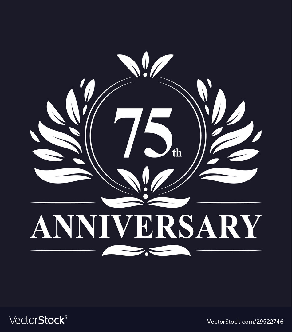 75 years anniversary logo 75th