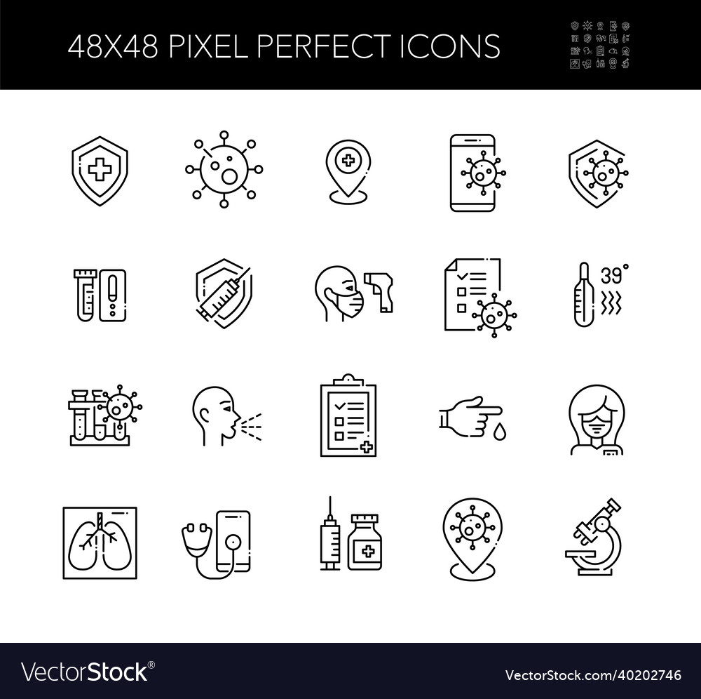 Coronavirus protection testing rapid antigene Vector Image