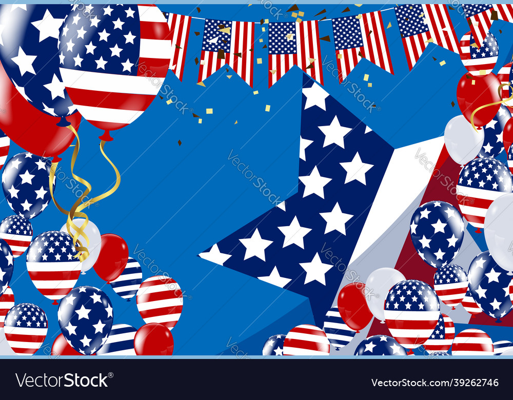 Happy labor day banner american patriotic Vector Image