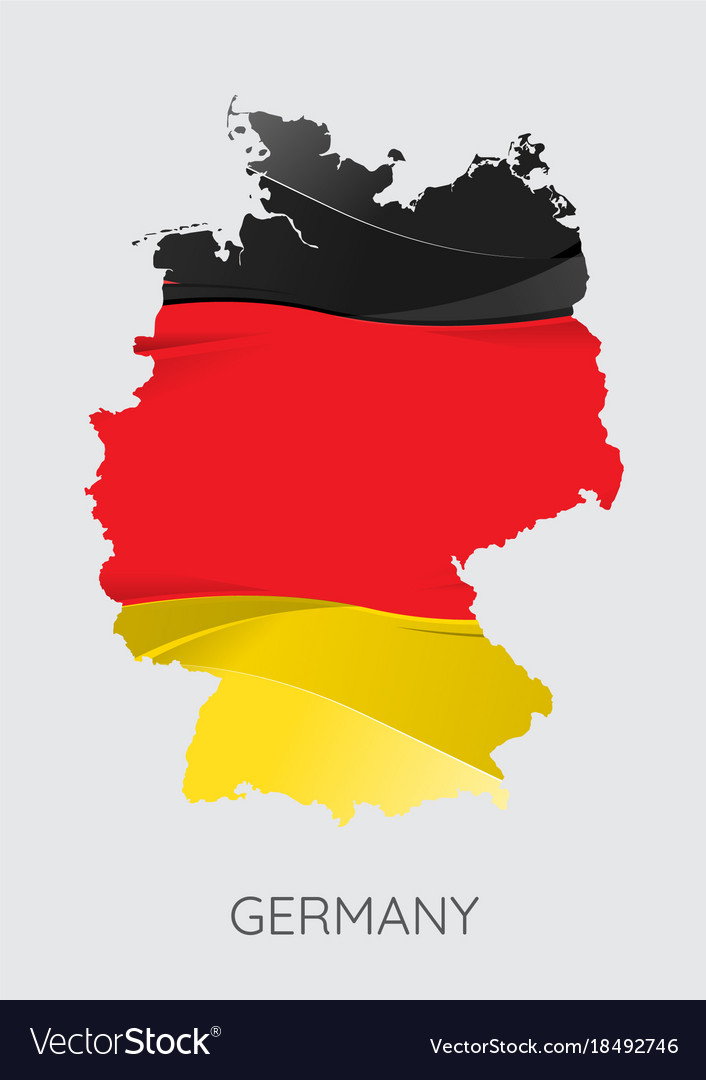 Map of germany Royalty Free Vector Image - VectorStock