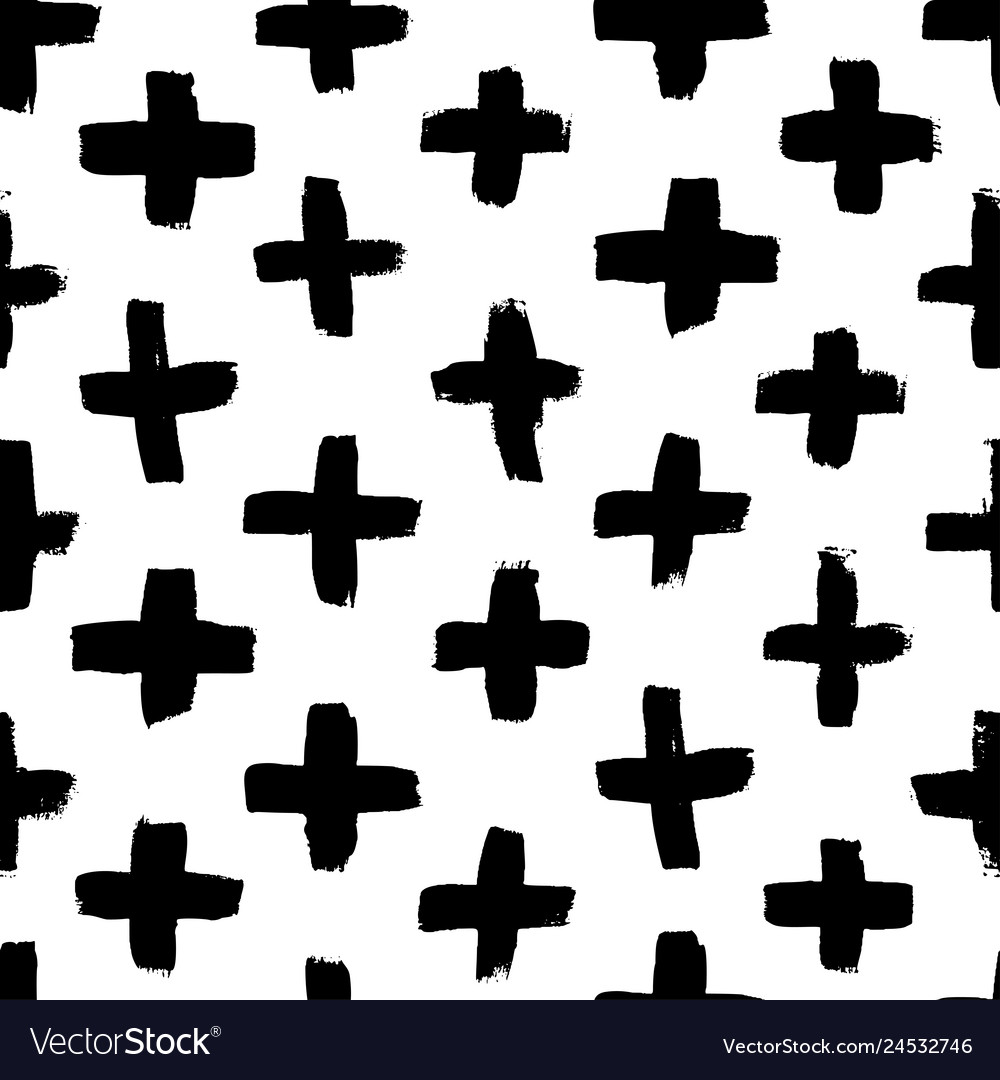 Seamless cross pattern modern texture Royalty Free Vector