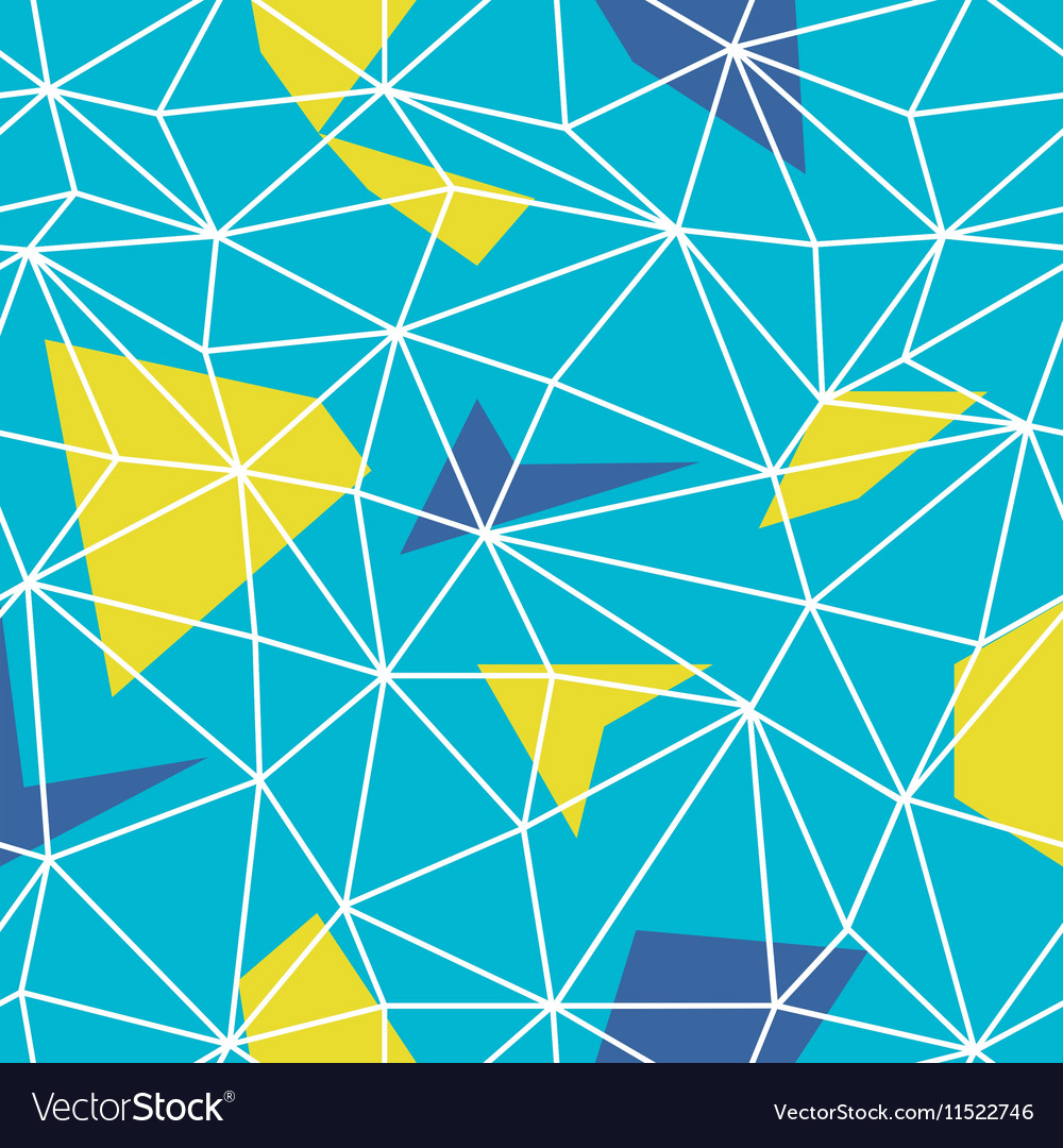 Triangles wire-frame seamless repeat pattern